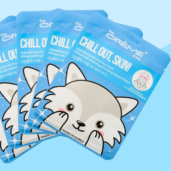 MASCARILLA FACIAL ANIMADA DE ZORRO ARTICO CON INFUSION DE AGUA GLACIAL 25G THE CREME