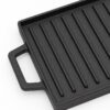 Plancha Grill de Hierro Fundido para Cocina y Parrilla - con Asas