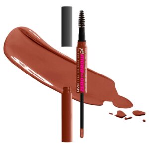 Gel para Cejas NYX Zero to Brow Gel Tono Auburn Fijación Natural