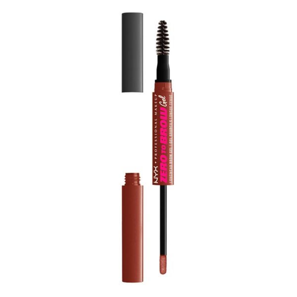 Gel para Cejas NYX Zero to Brow Gel Tono Auburn Fijación Natural