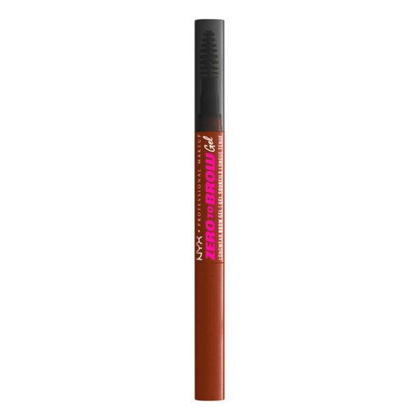 Gel para Cejas NYX Zero to Brow Gel Tono Auburn Fijación Natural