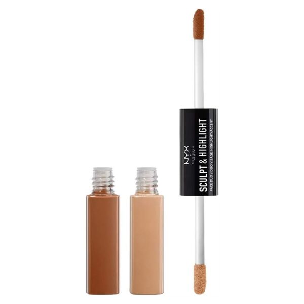 Paleta NYX Sculpt & Highlight Duo Contorno e Iluminador Profesional
