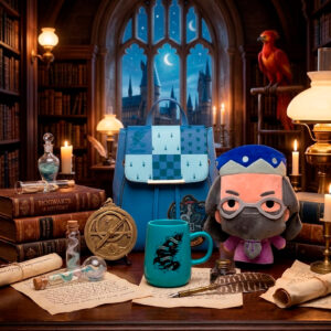 KIT ALBUS DUMBULDORE KR - BZ_1 Kit Mágico Casa del Águila - Mochila, Peluche y Taza