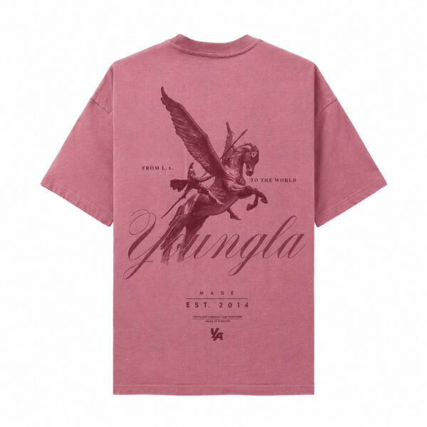 YOUNGLA_PINK_1 Playera Rosa Young LA Talla L